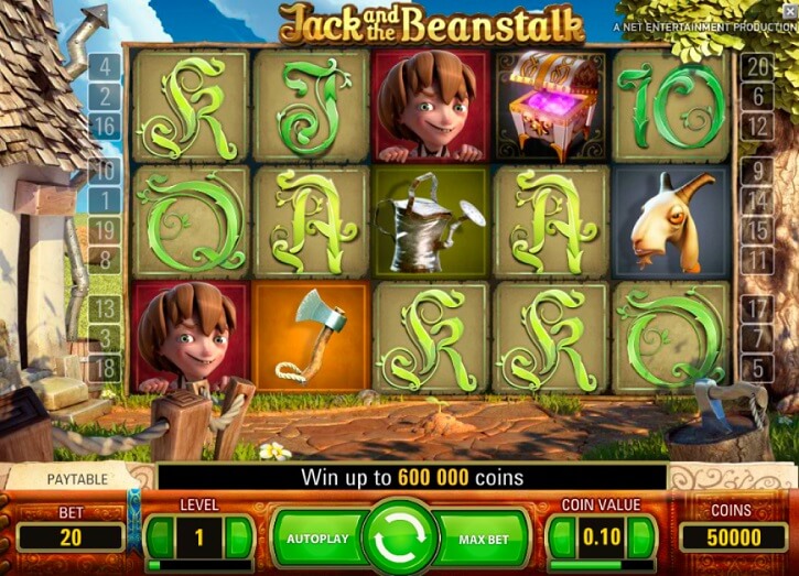 jack and the beanstalk slot screen