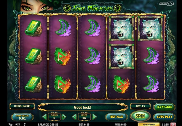 jade magician slot screen