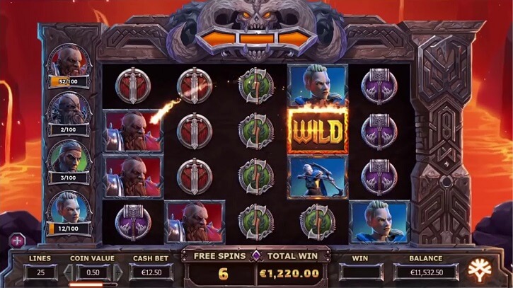 vikings go to hell slot screen