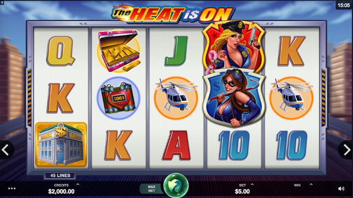 the heat is on slot screen