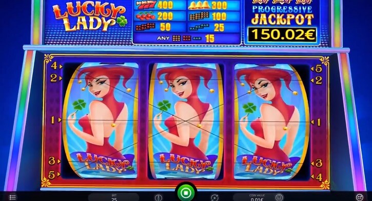 lucky lady slot screen
