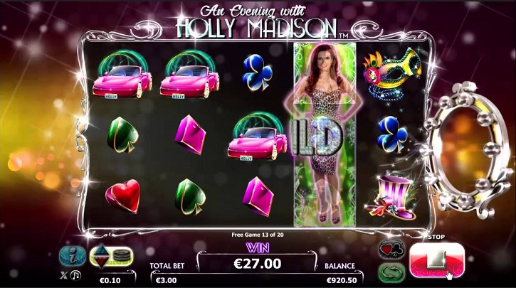 an evening with holly madison slot screen