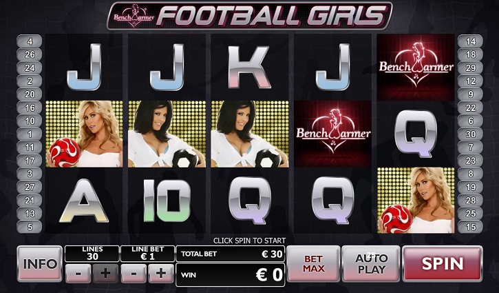benchwarmers football girls slot screen