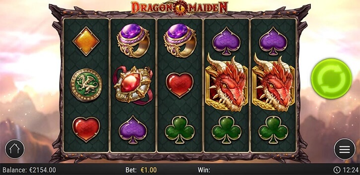 dragon maiden slot screen