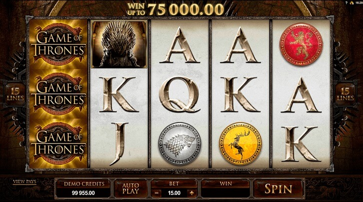 game of thrones slot review