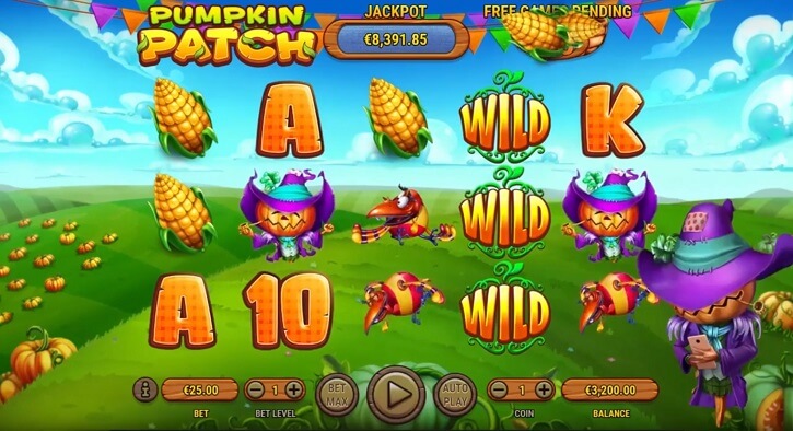 pumpkin patch slot screen