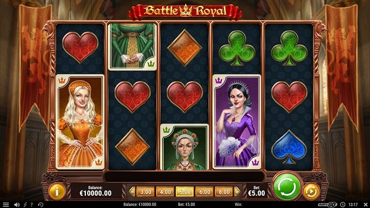 battle royal slot screen