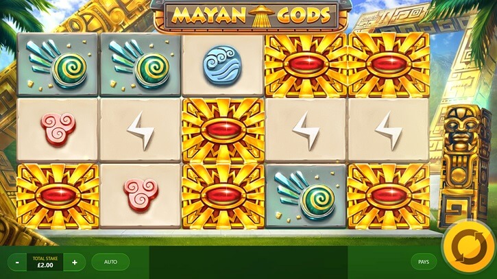 mayan gods slot screen