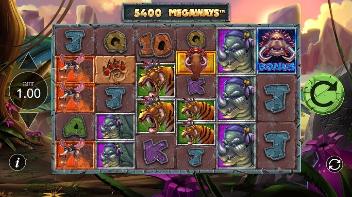primal megaways slot screen