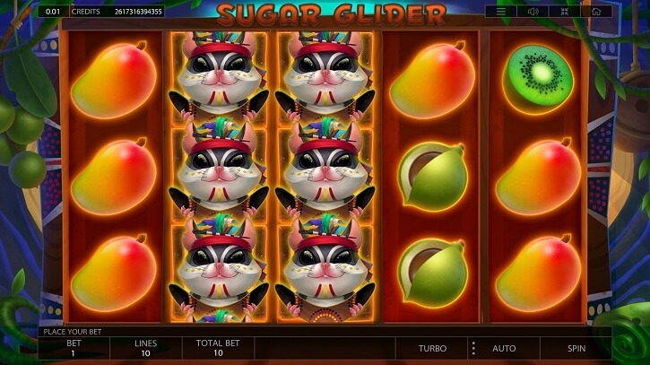 sugar glider slot screen