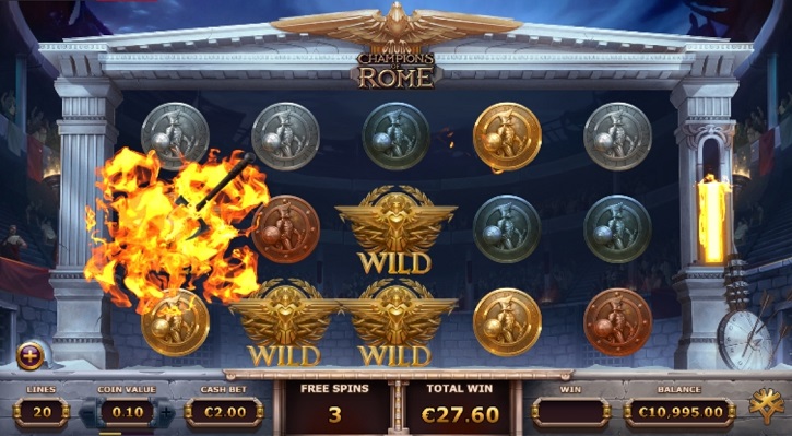 champions of rome slot freespins