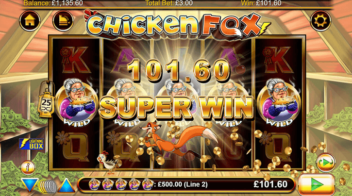 chicken fox slot big win
