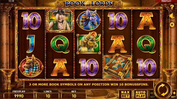 book of lords slot screen