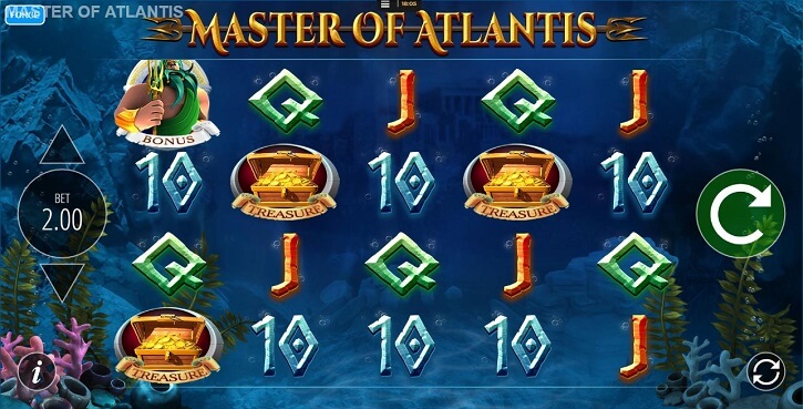 master of atlantis slot screen