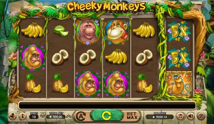cheeky monkeys slot screen