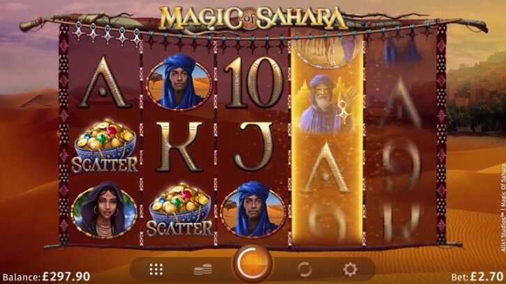 magic of sahara slot screen