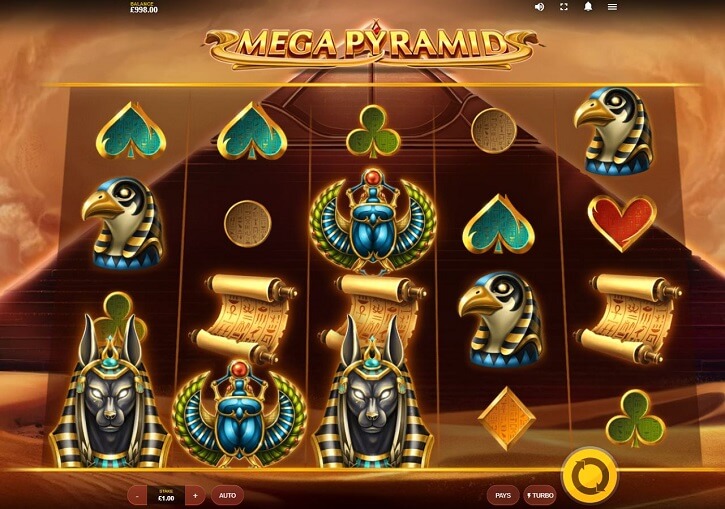 mega pyramid slot screen