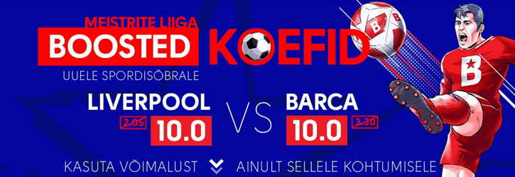 olybet boosted koefid liverpool barcelona
