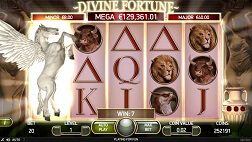 divine fortune slot screen small