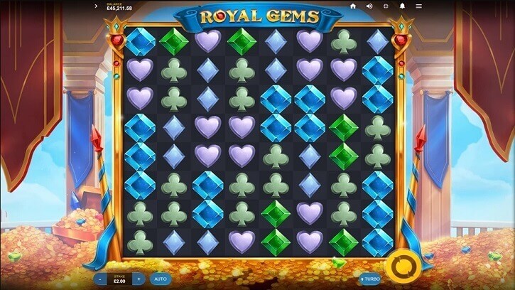 royal gems slot screen