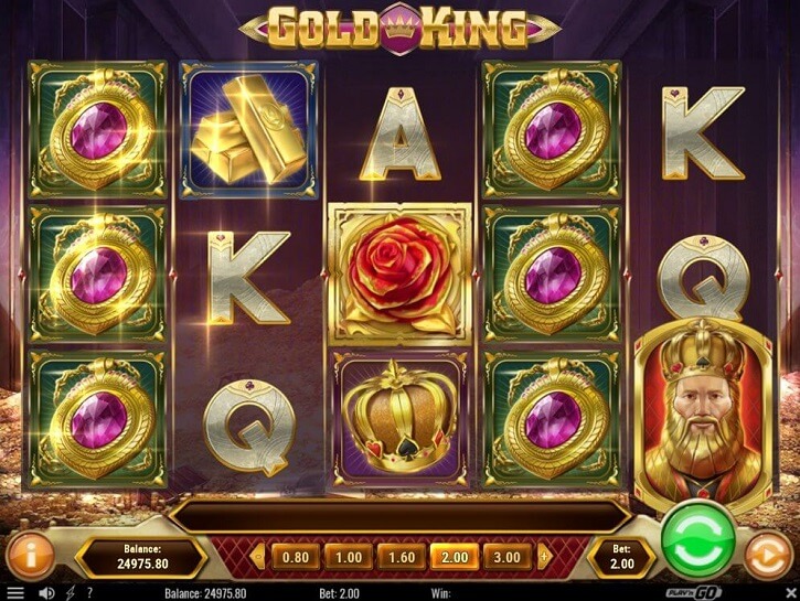 gold king slot screen