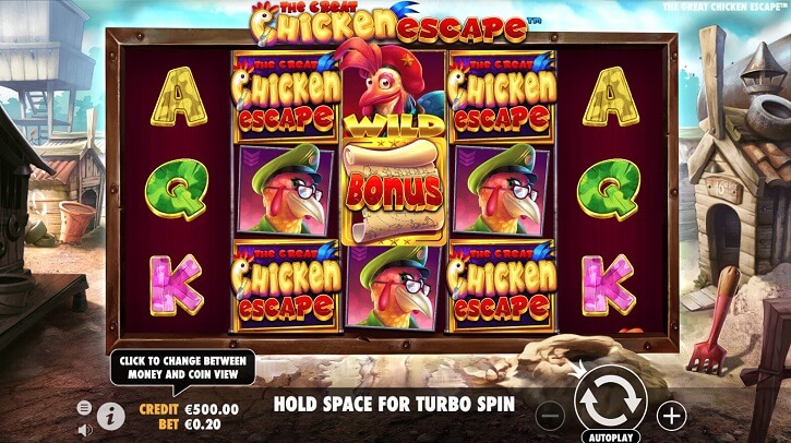 the great chicken escape slot screen
