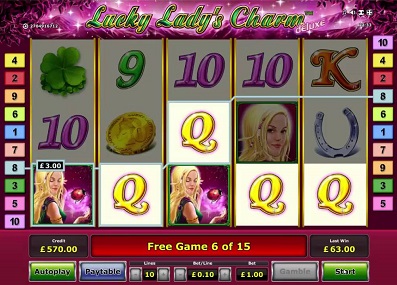 lucky ladys charm deluxe slot screen small
