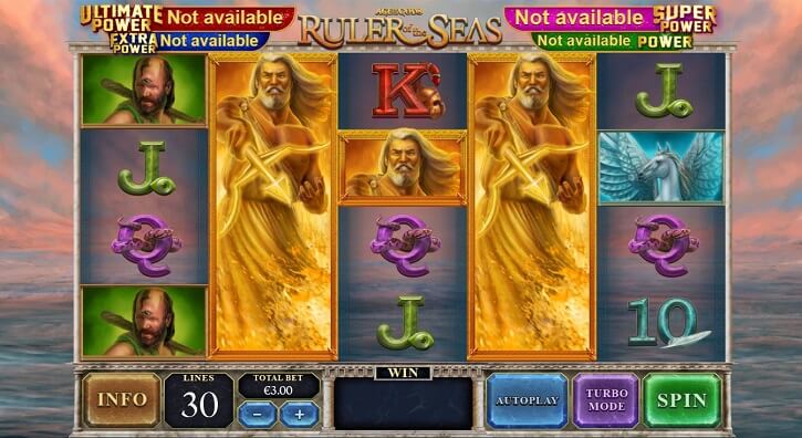 age of the gods ruler of the seas slot screen