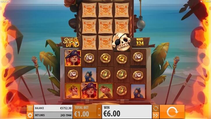 skulls up slot bonus