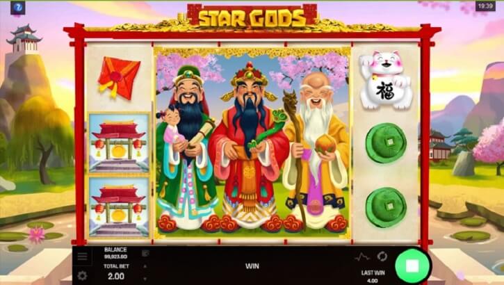 star gods slot screen