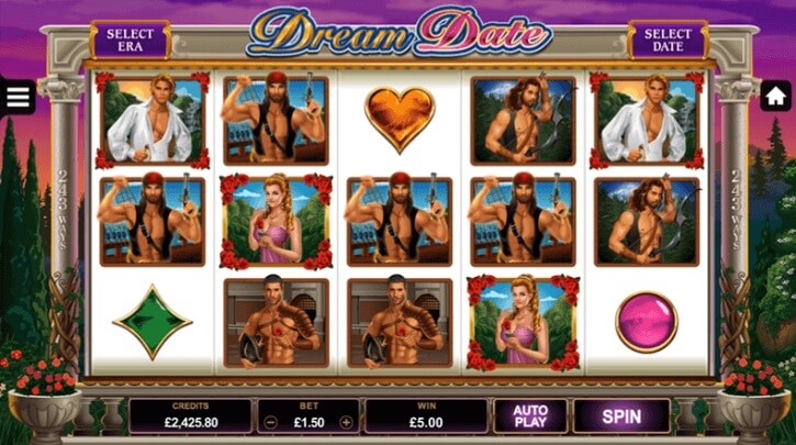 dream date slot screen