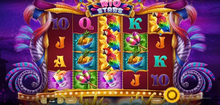 rio stars slot screen