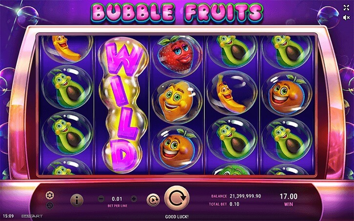 bubble fruits slot screen