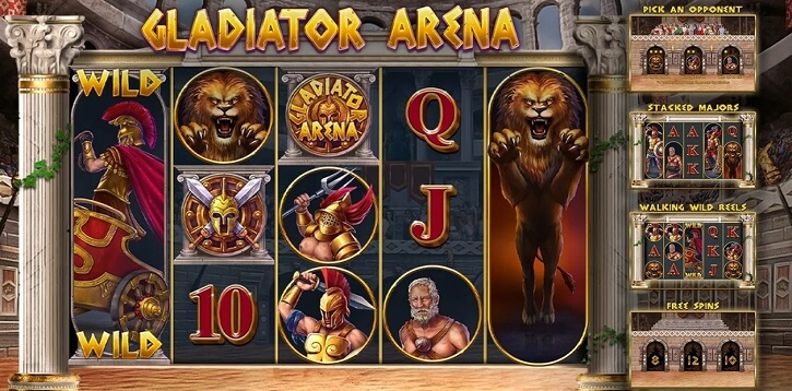 gladiator arena slot screen