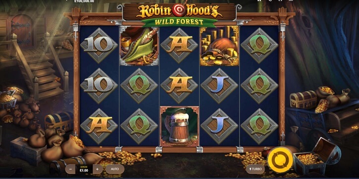 robin hoods wild forest slot screen