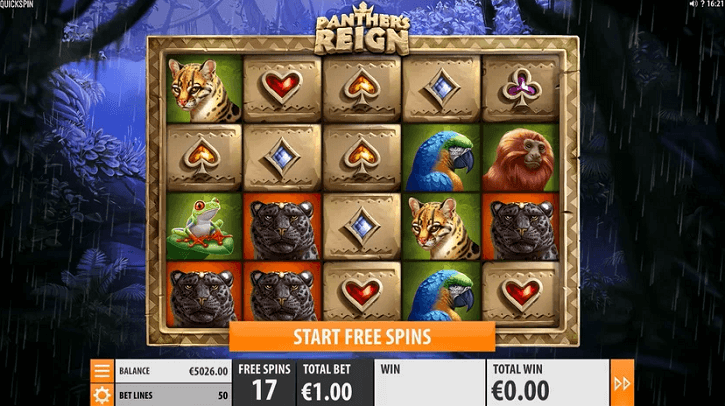 panthers reign slot screen
