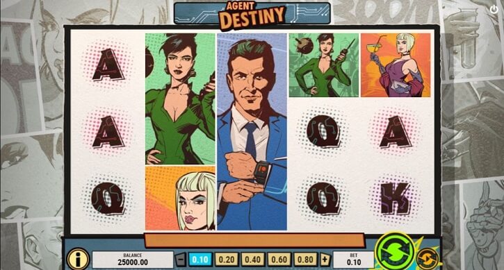 agent destiny slot screen
