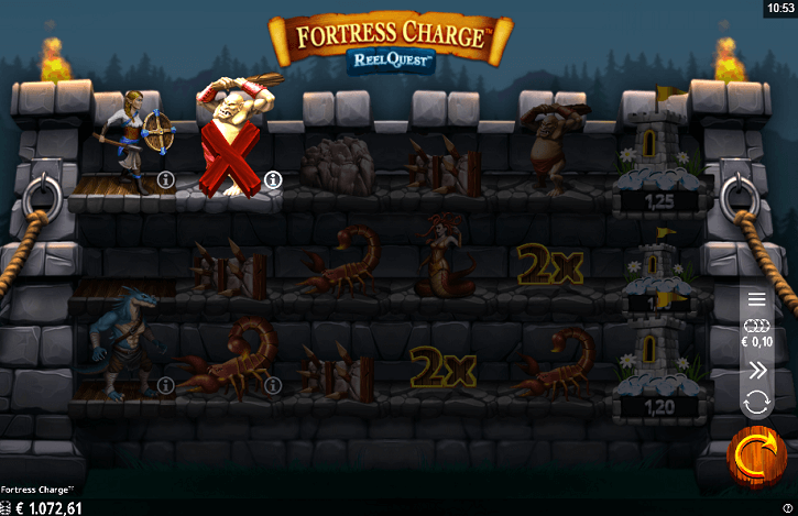 fortress charge slot screen