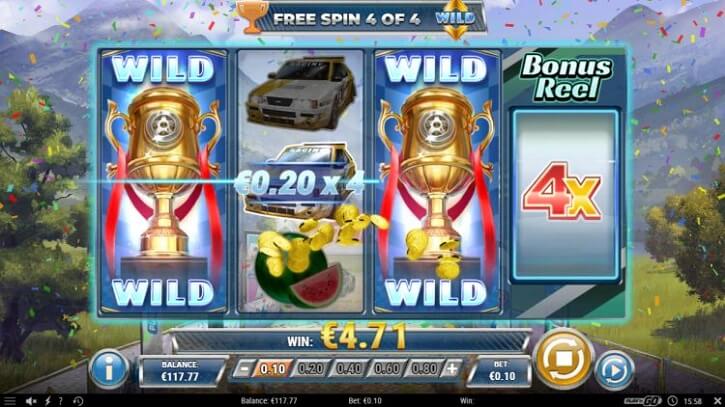 rally 4 riches slot screen