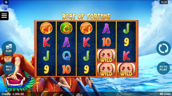 boat of fortune slot screen