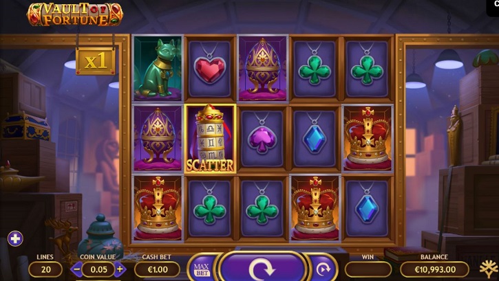vault of fortune slot screen