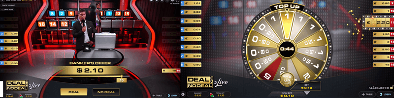 deal or no deal game screens
