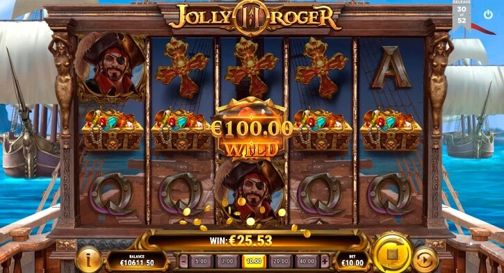 jolly roger 2 slot screen