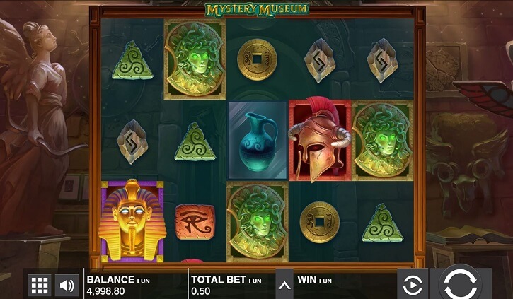 mystery museum slot screen