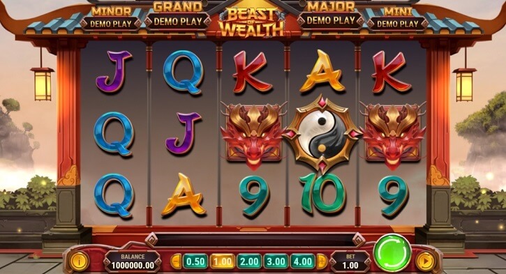 beast of wealth slot screen