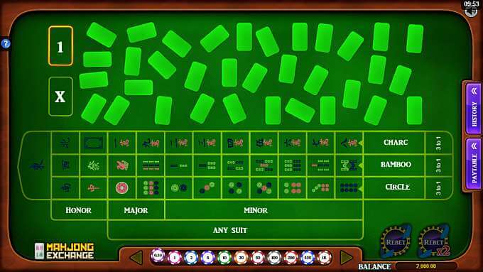 mahjong exchange game screen