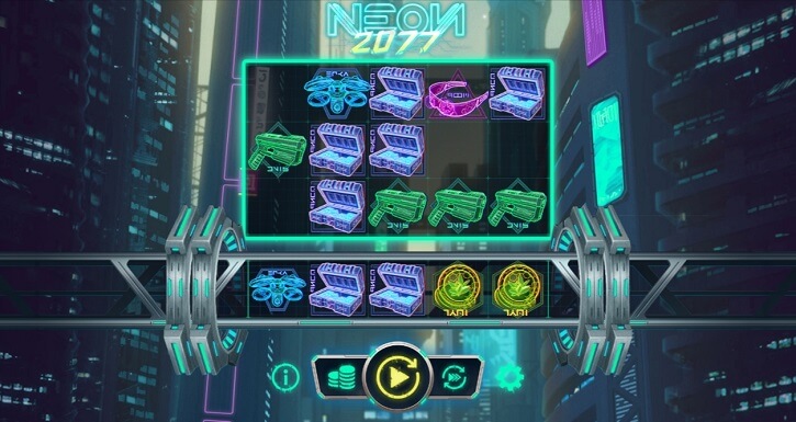 neon2077 slot screen