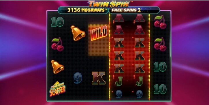 twin spin megaways slot screen
