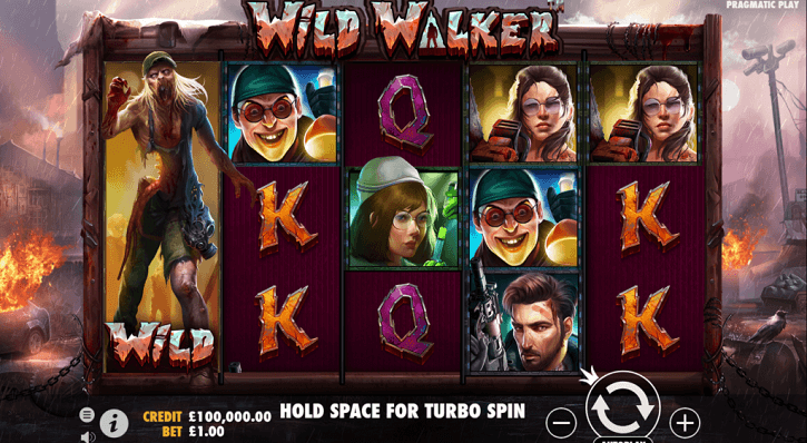 wild walker slot screen