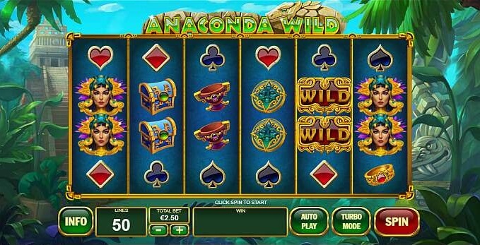 anaconda wild slot screen